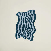 Hawkins New York Bath Sky/Peacock / O/S Simple Striped Terry Towel, Sky/Peacock