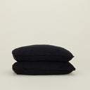 Hawkins New York Bedding Black Simple Linen Euro Sham