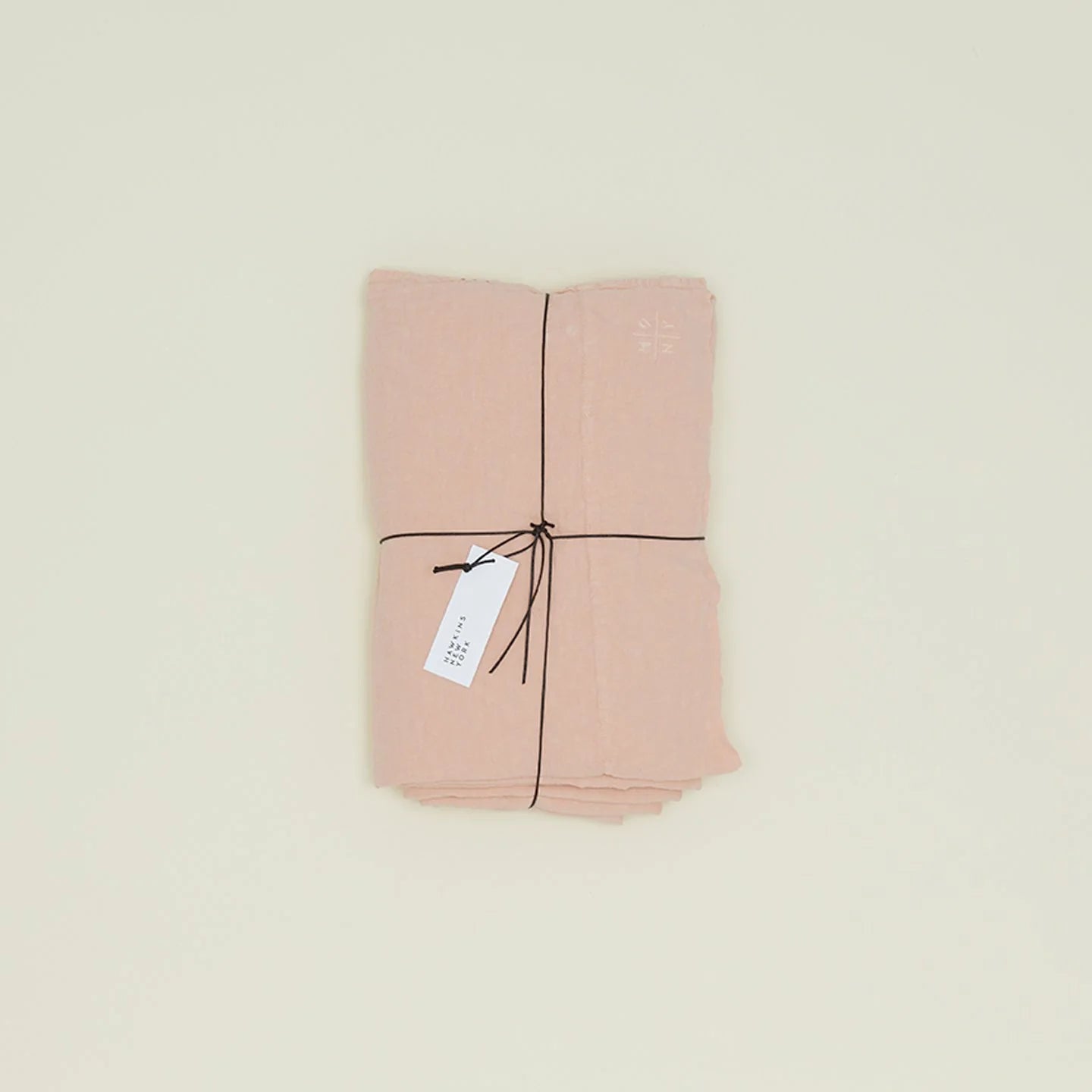 Hawkins New York Bedding Blush Simple Linen Bedding - Queen Flat Sheet