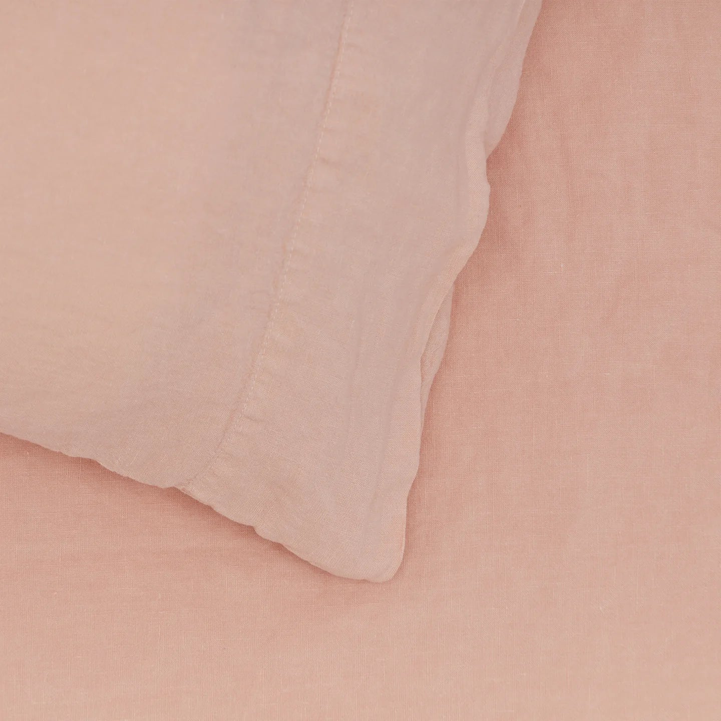 Hawkins New York Bedding Blush Simple Linen Pillowcases - King Pair
