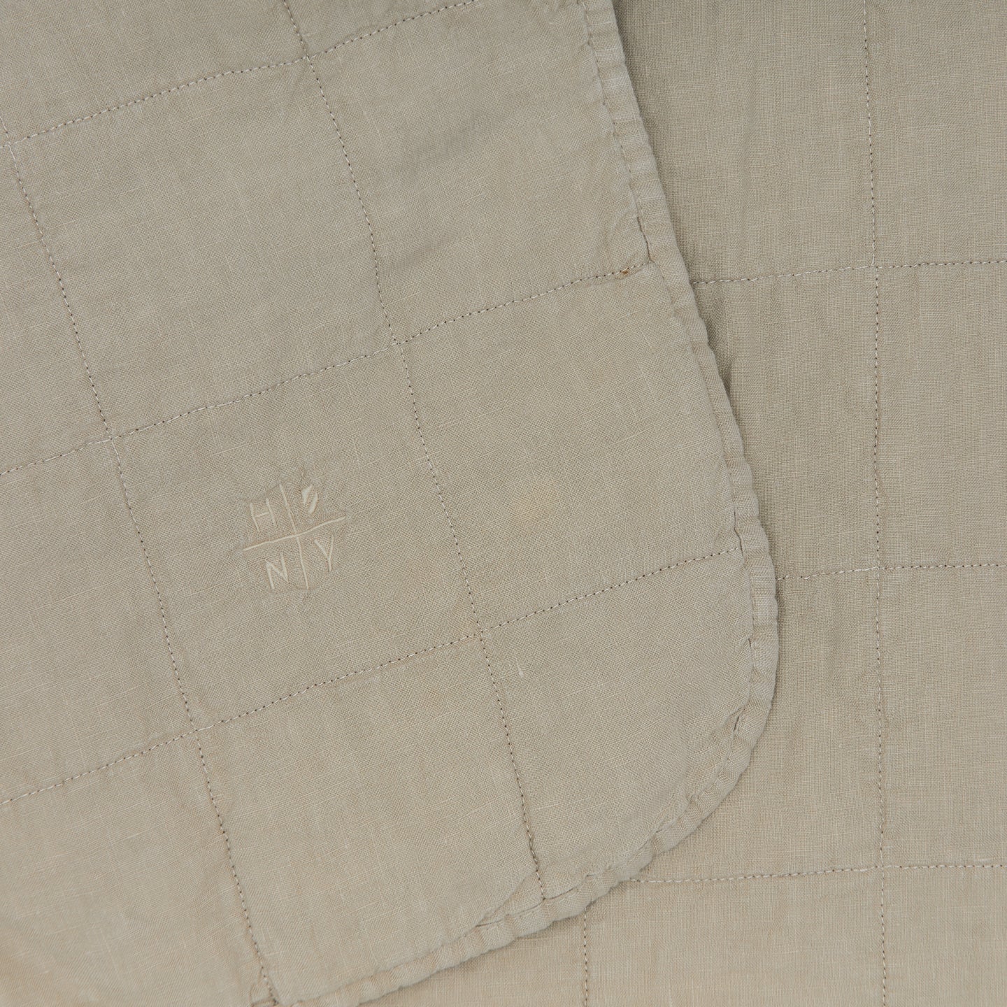 Hawkins New York Bedding Flax Simple Linen Quilt - King