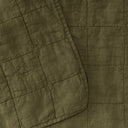 Hawkins New York Bedding Olive Simple Linen Quilt - King