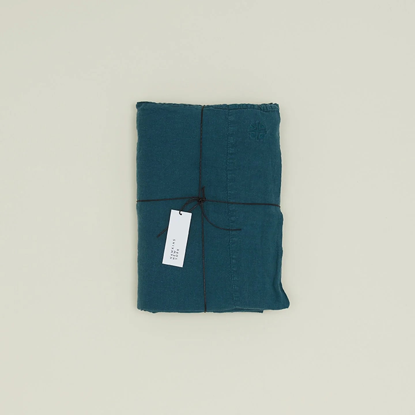 Hawkins New York Bedding Peacock Simple Linen Bedding - Queen Flat Sheet