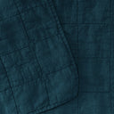 Hawkins New York Bedding Peacock Simple Linen Quilt - King