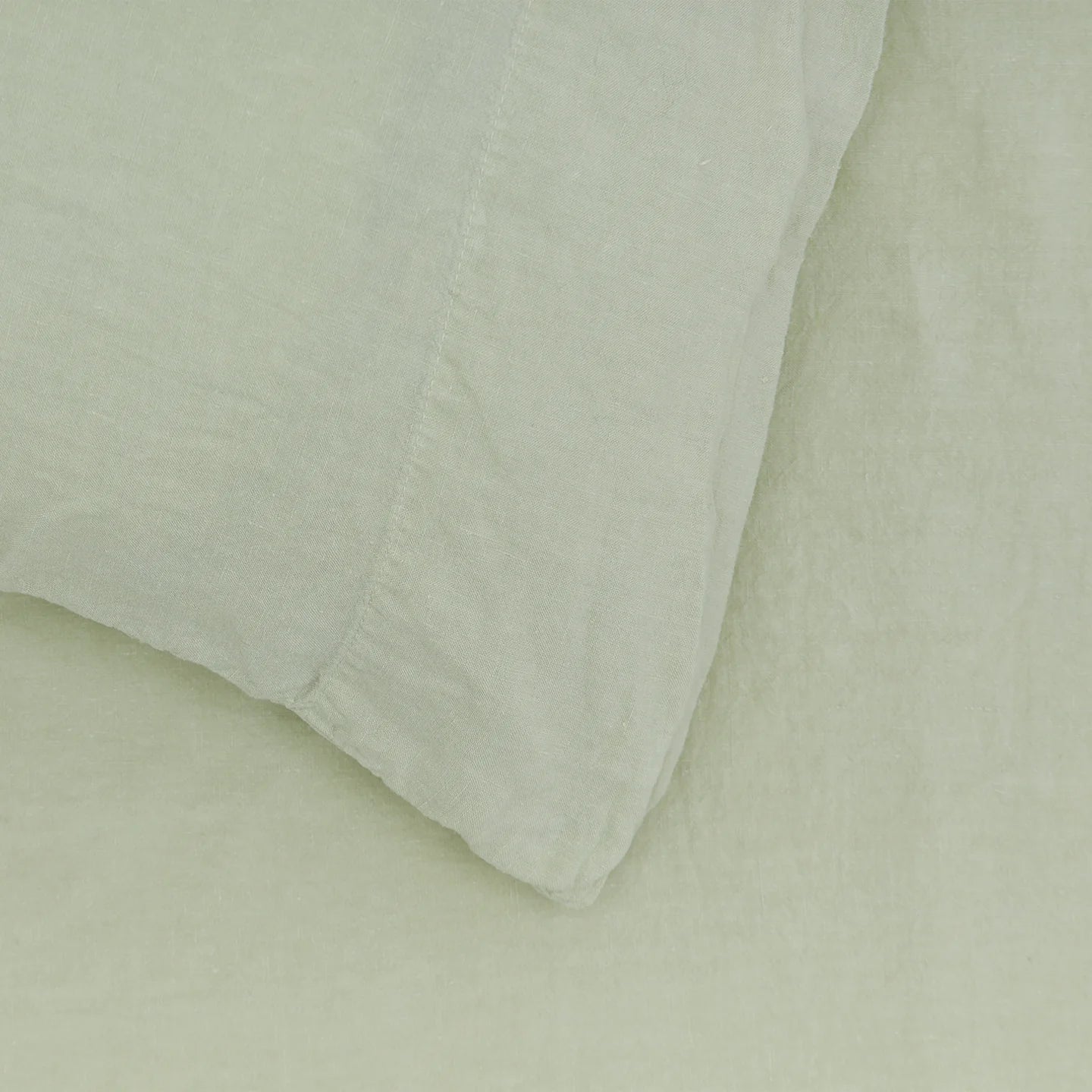 Hawkins New York Bedding Sage Simple Linen Pillowcases - King Pair