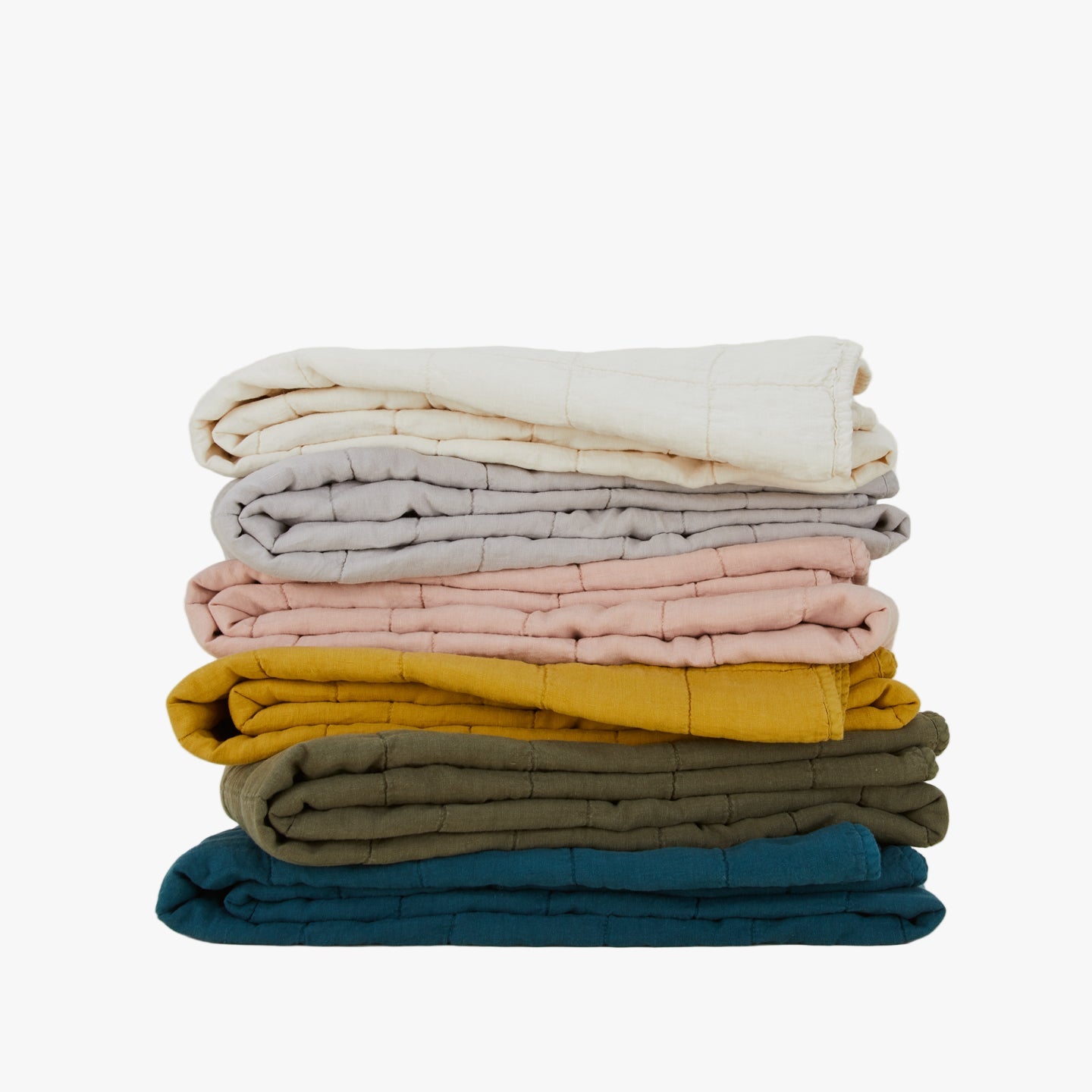Hawkins New York Bedding Simple Linen Quilt - King