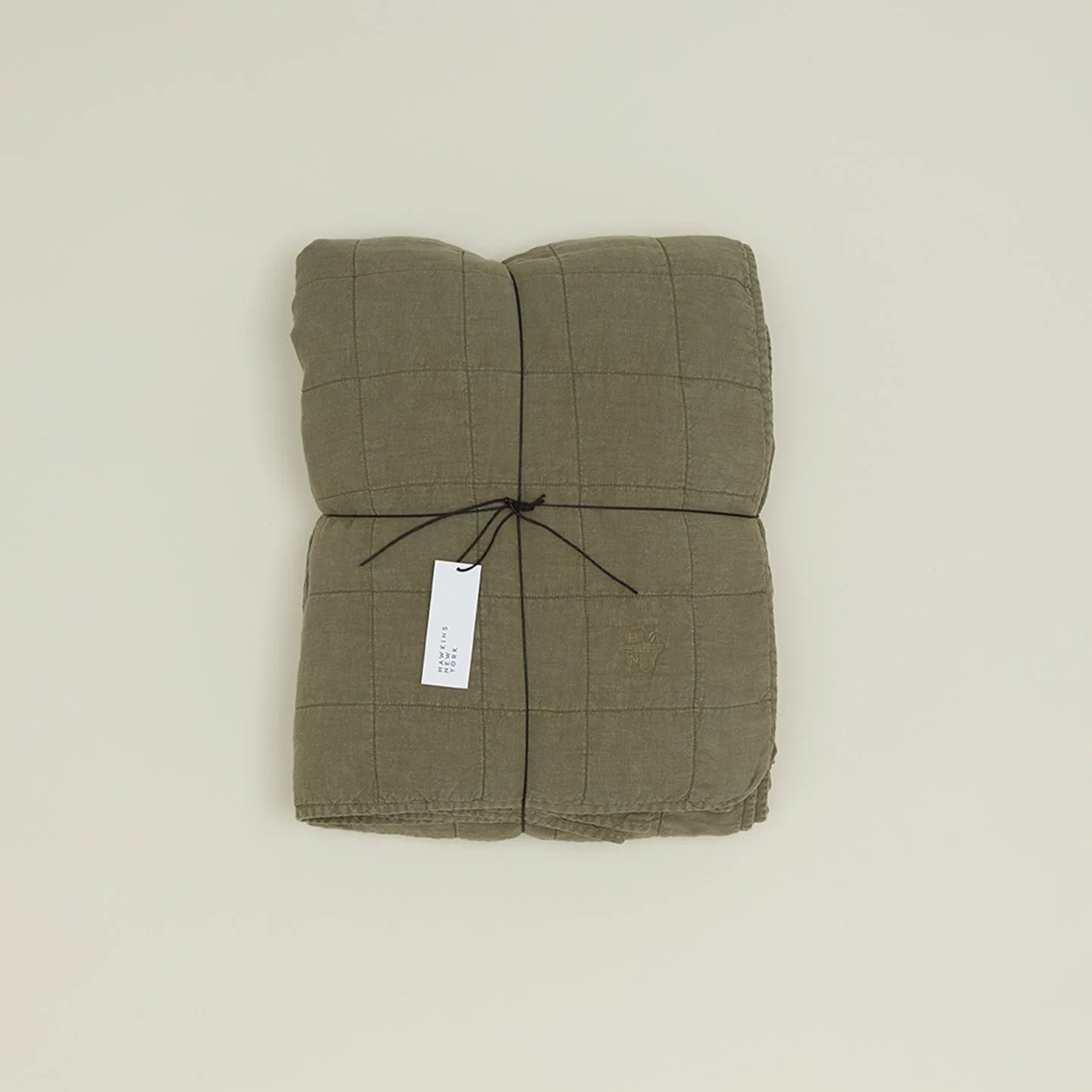Hawkins New York Bedding Simple Linen Quilt - King