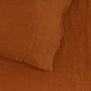 Hawkins New York Bedding Terracotta Simple Linen Pillowcases - King Pair