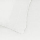 Hawkins New York Bedding White Simple Linen Pillowcases - King Pair