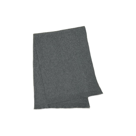 Hawkins New York Blankets Simple Oversized Knit Throw, Grey