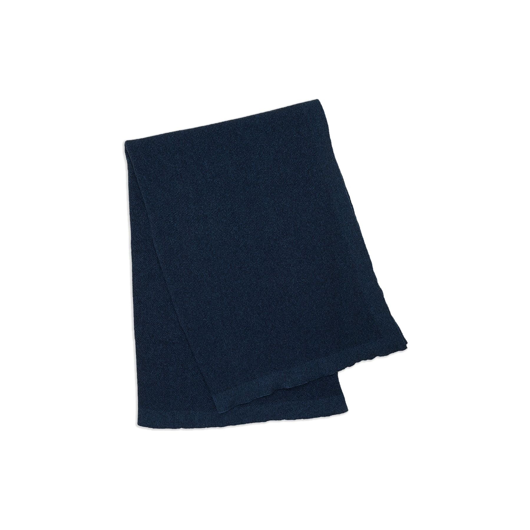 Hawkins New York Blankets Simple Oversized Knit Throw, Navy