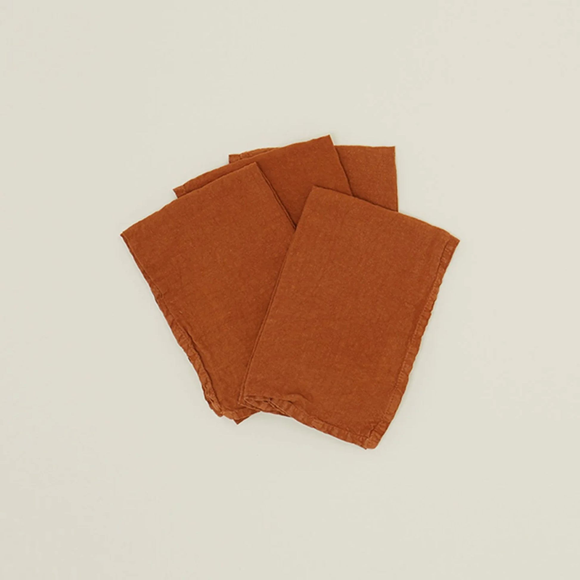 Hawkins New York Kitchen Terracotta / O/S Simple Linen Napkin, Terracotta