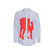 Henrik Vibskov M Shirt White Blue Grid / S Block Shirt