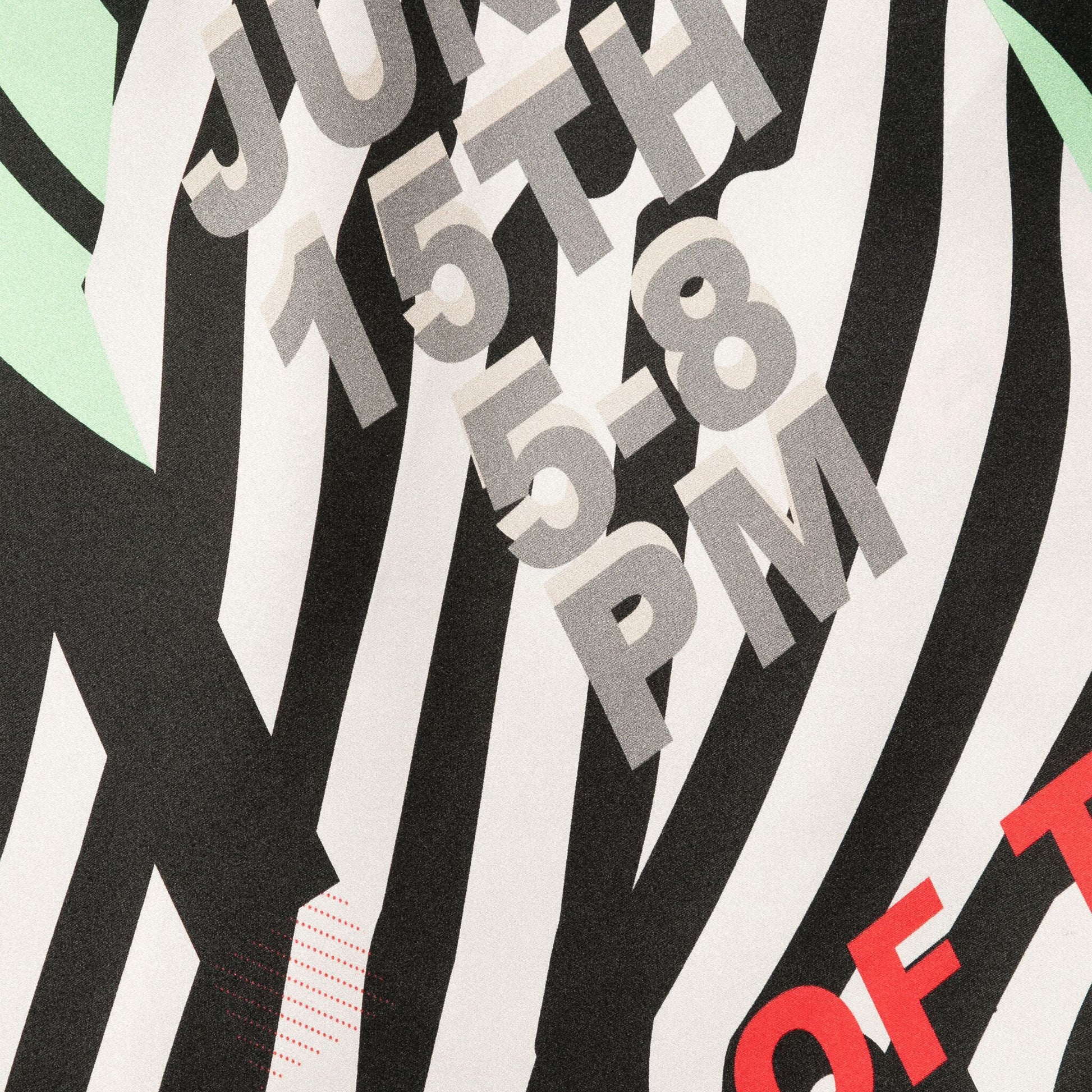 Henrik Vibskov Scarf Black Mint Soft Poster The Orchestra Silk Scarf