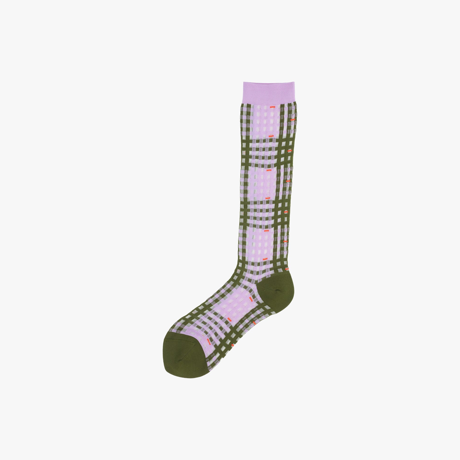 Henrik Vibskov Socks OS Procheck Socks -  Lavender Check