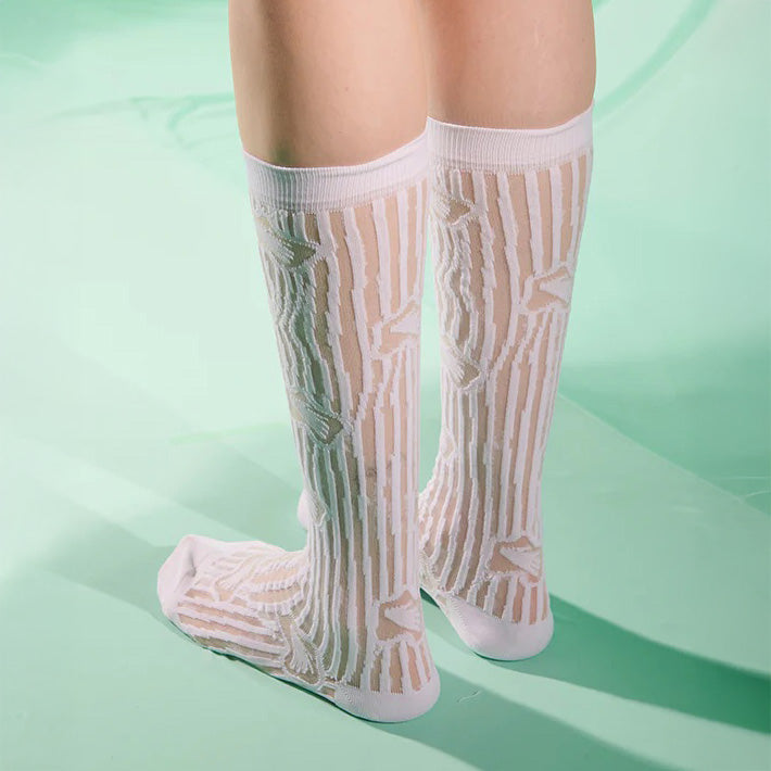 Henrik Vibskov W Socks off-white-daffodils Daffodils Transparent Socks Femme