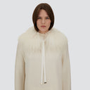 Herno Scarf Mongolian Collar - Bianco