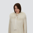 Herno Scarf Mongolian Collar - Bianco