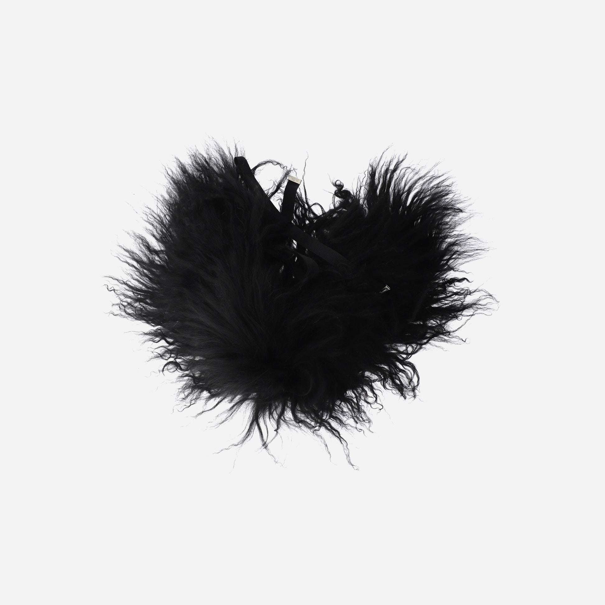 Herno Scarves Mongolian Collar - Nero