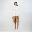 Herno W Blazer W Light Linen DB Blazer, Bianco