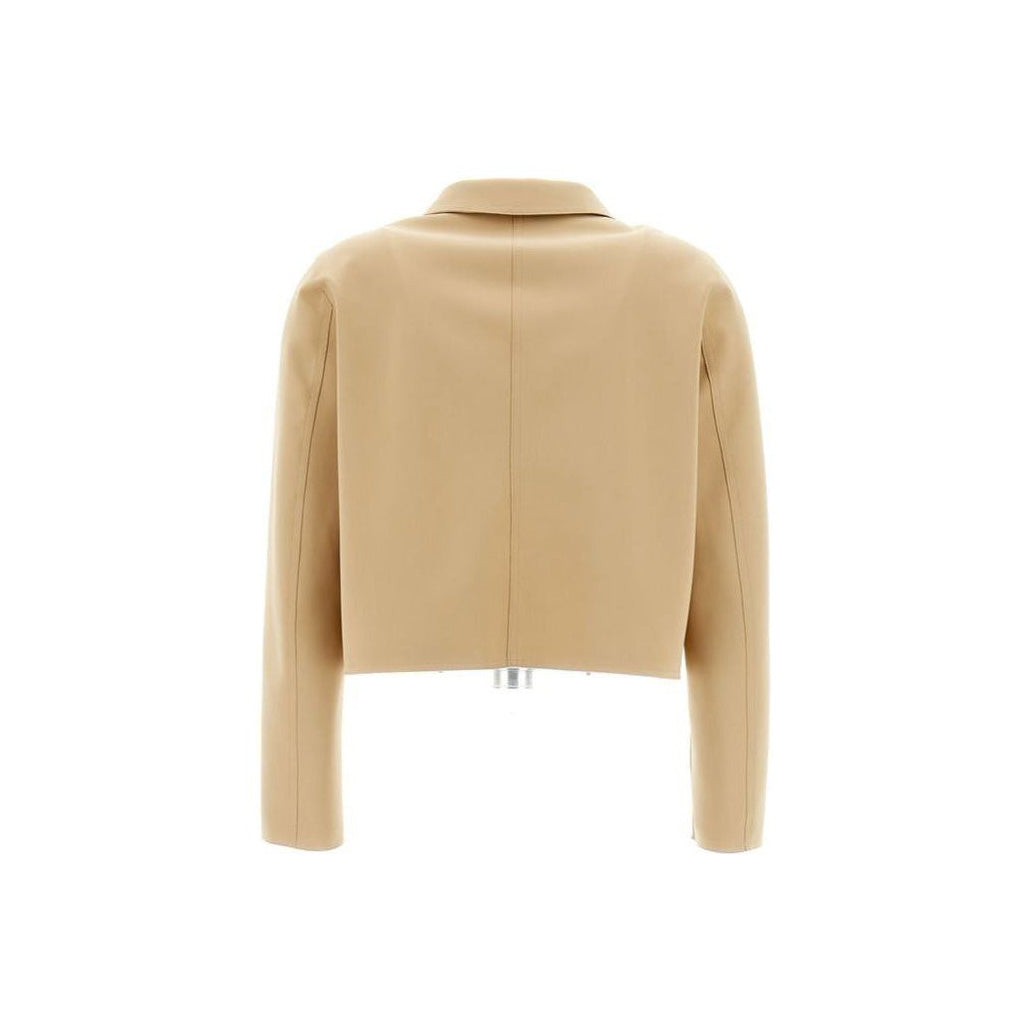 Herno W Blazer W Scuba Short Jacket Patch Pockets, Camel