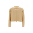 Herno W Blazer W Scuba Short Jacket Patch Pockets, Camel