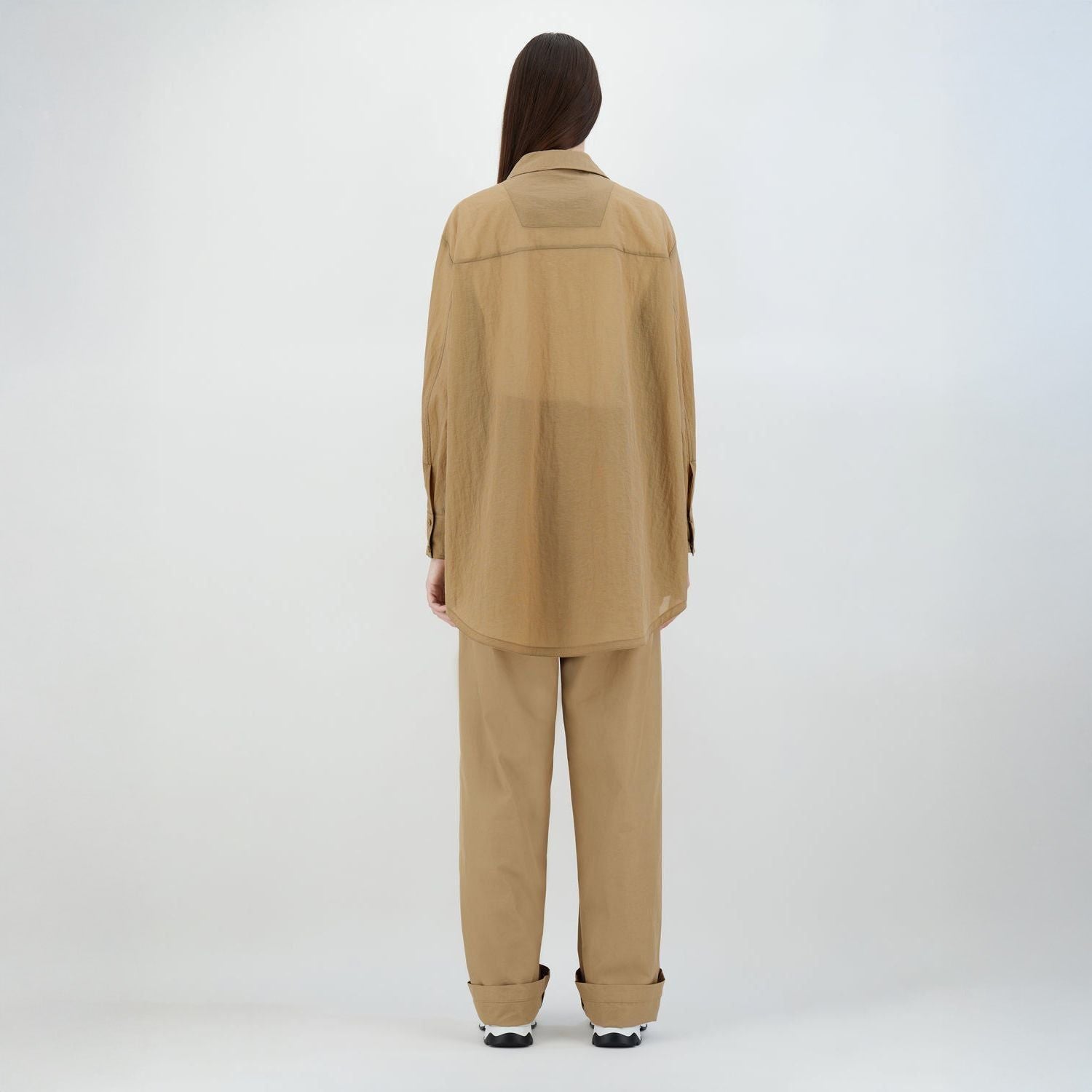 Herno W Jacket W Ripstop Shirt Jacket, Verde Militare