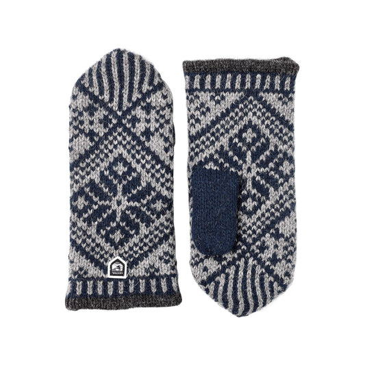Hestra U Gloves Nordic Wool Mitt , Navy / Grey