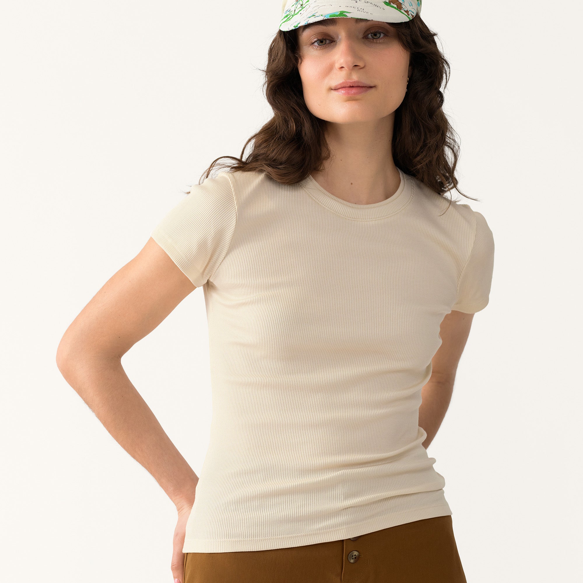 Hikerkind Shortsleeve Ribbed Merino Tee - Betula