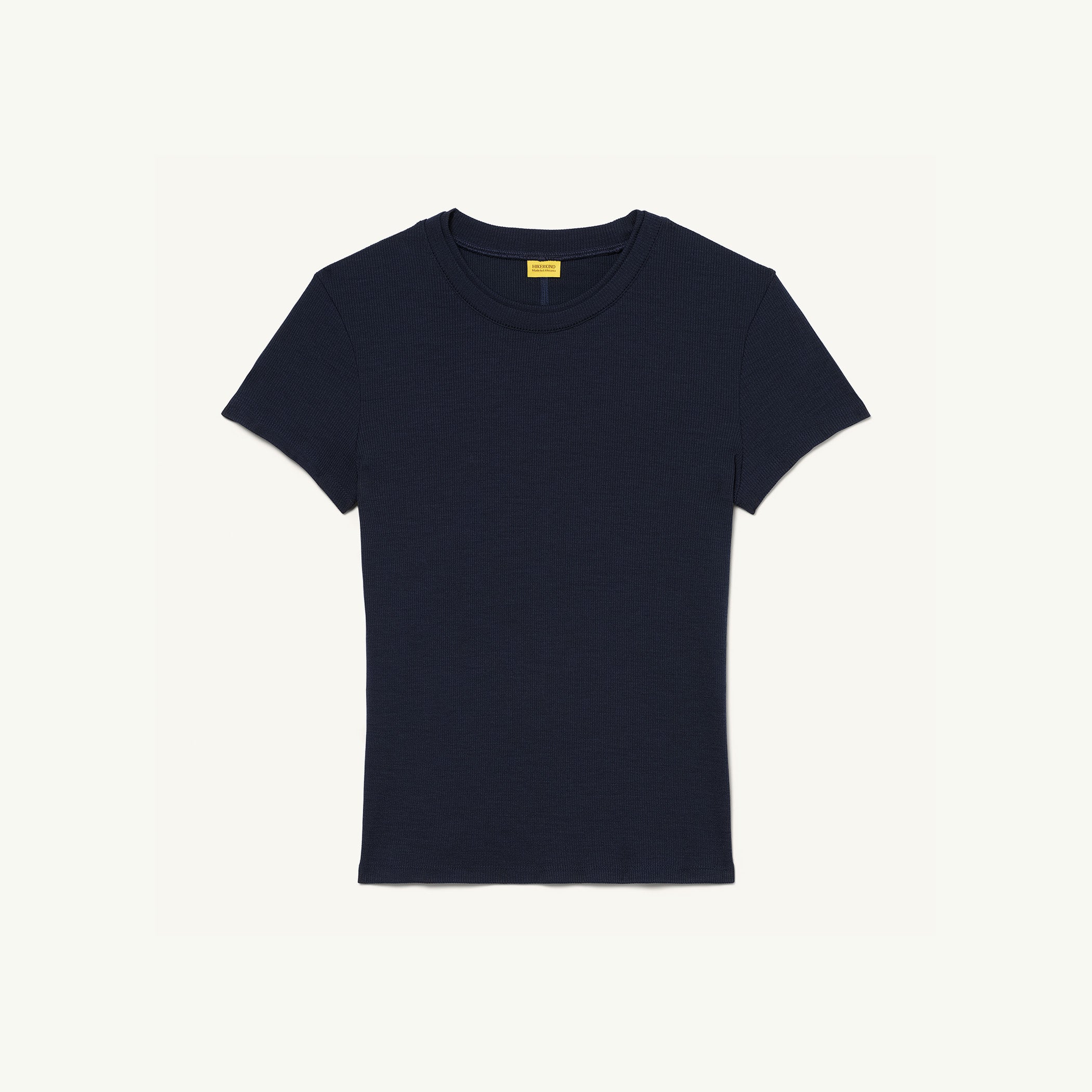 Hikerkind Shortsleeve Ribbed Merino Tee - Woad