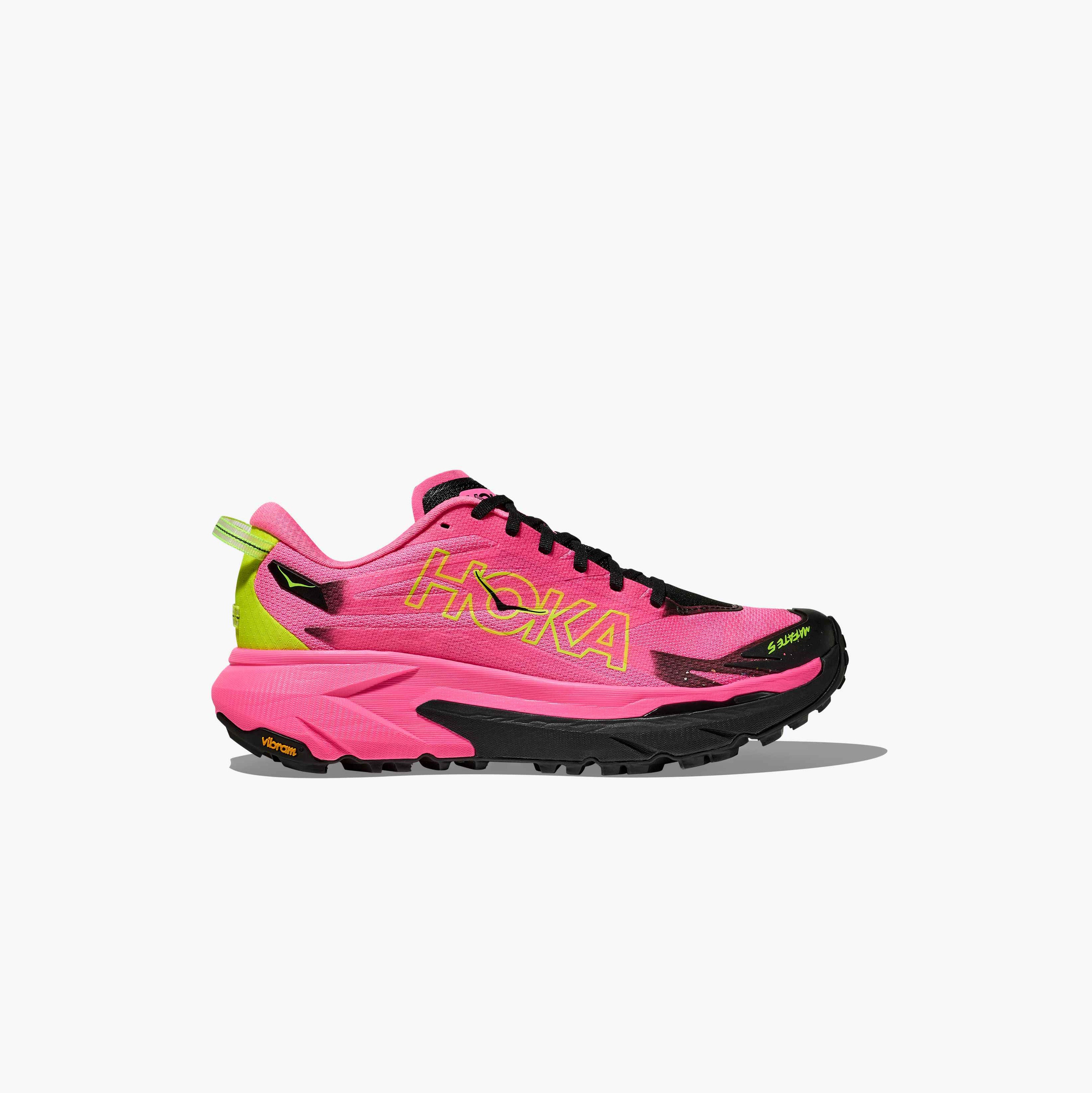 Hoka M Shoes NEON ROSE / BLACK / 09 M MAFATE 5
