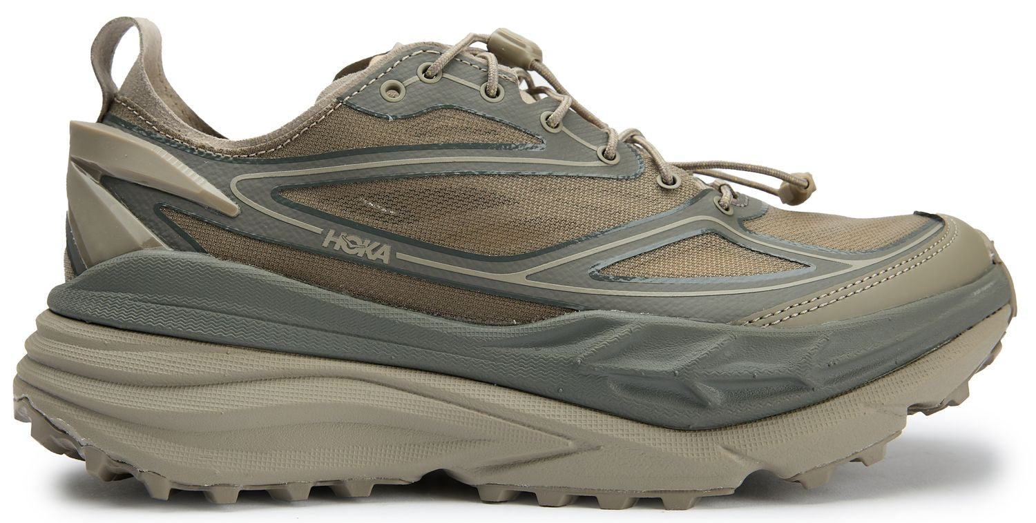Hoka Trail Runing Shoes U Stinson ONE7 - Light Roast/Asphalt