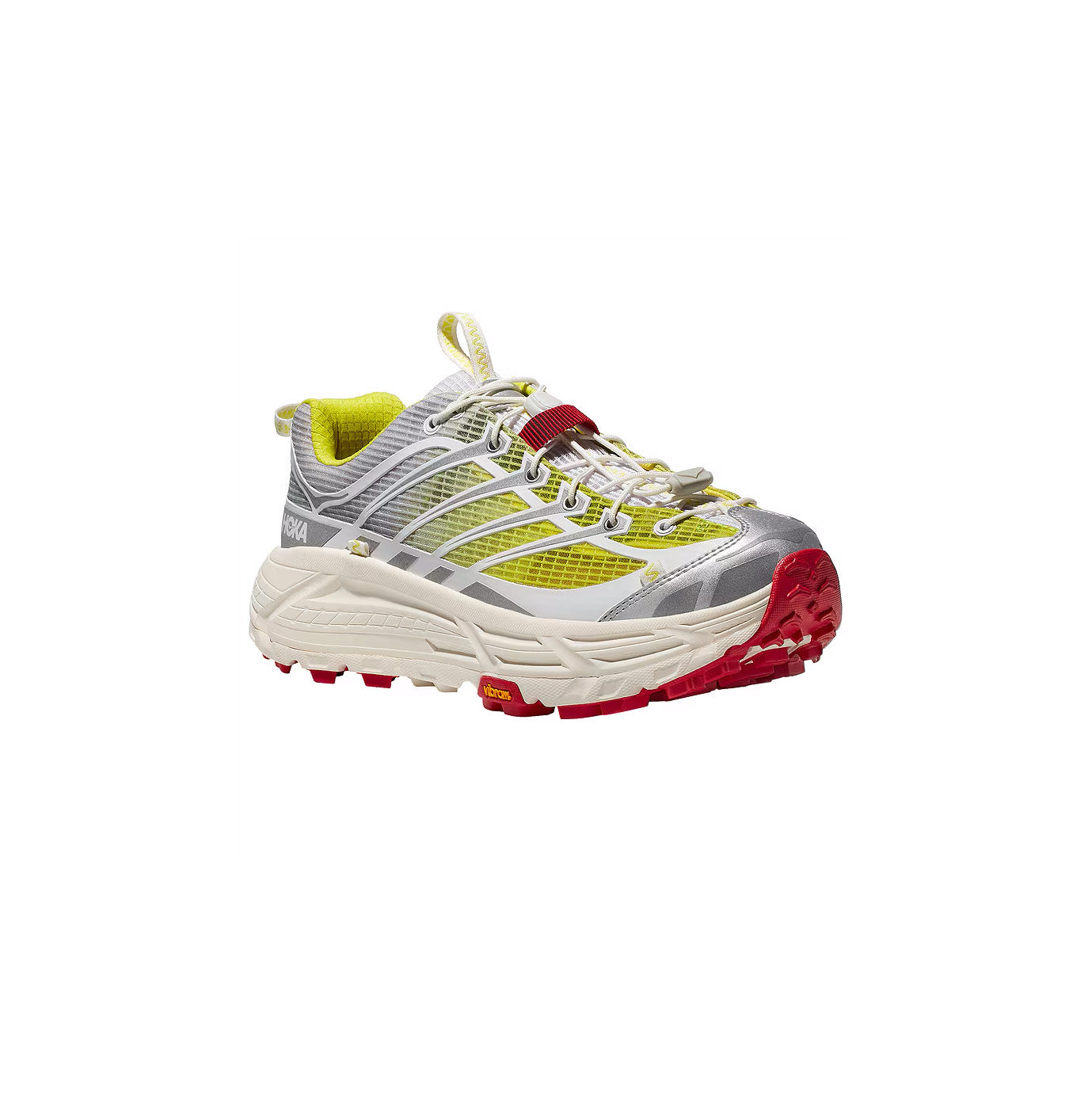 Hoka U Hiking Boots Mafate THREE2 Nicole McLaughlin, White/Neon Yellow