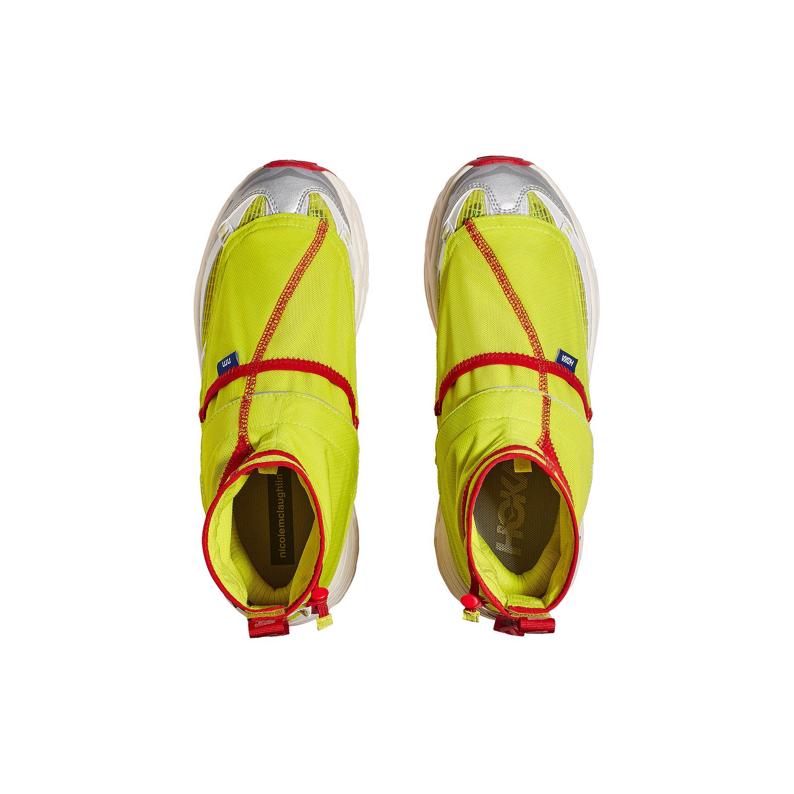 Hoka U Hiking Boots Mafate THREE2 Nicole McLaughlin, White/Neon Yellow