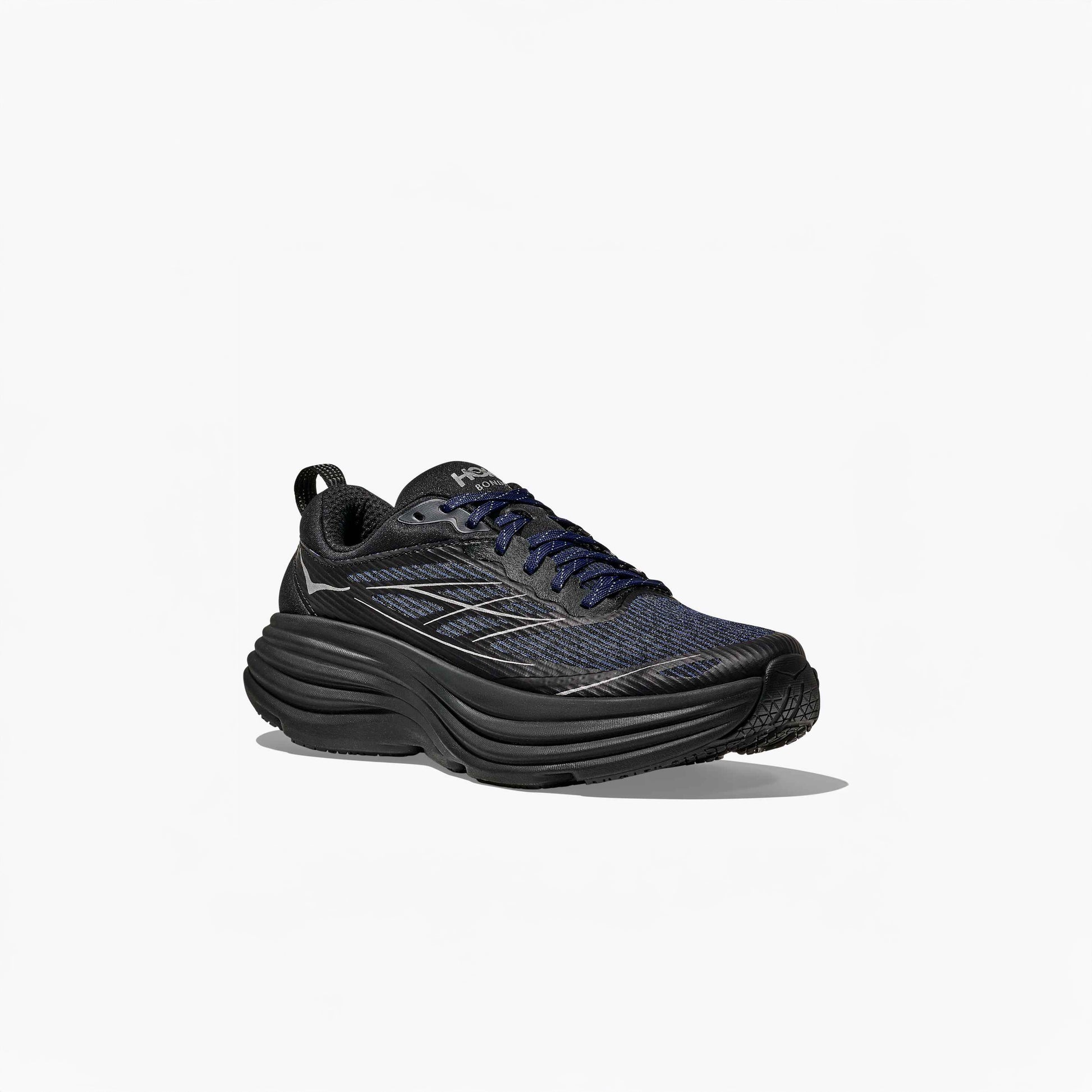 Hoka U Running shoes Bondi 8 Stealth Tech Caged, Midnight Blue/Black