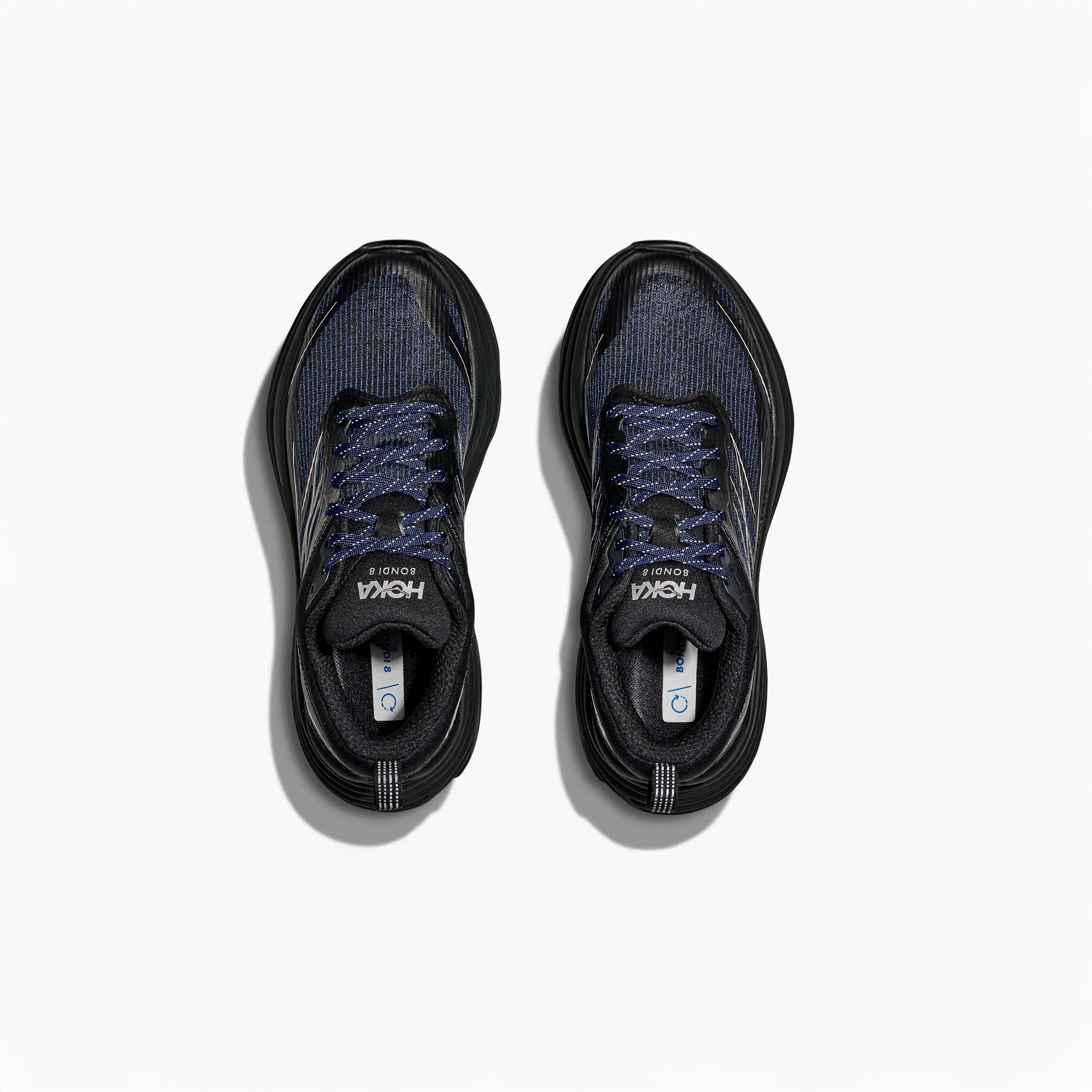 Hoka U Running shoes Bondi 8 Stealth Tech Caged, Midnight Blue/Black