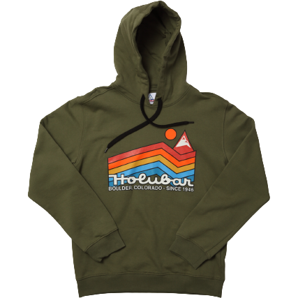 Holubar M Sweatshirts Rainbow Hoody, Military Olive
