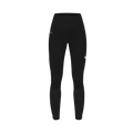 The Insulate Wind Shield Tights from Rohnisch are black, full-length leggings with a high waistband, made of waterproof interlock fabric. A discreet zipped pocket on the right adds functionality to this sleek design.