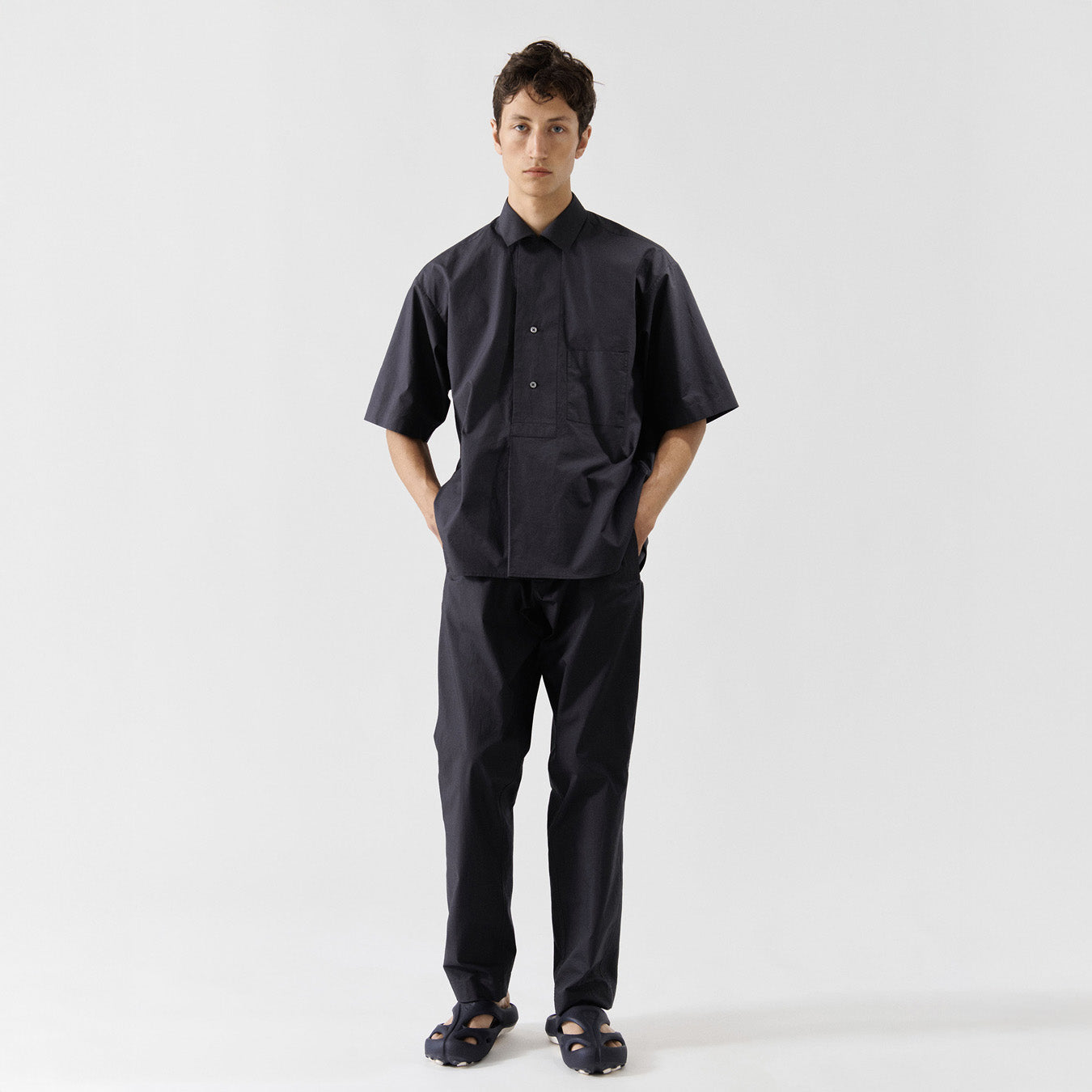 Jan Machenhauer M S/S Button Down Fred S/S Shirt, Ink