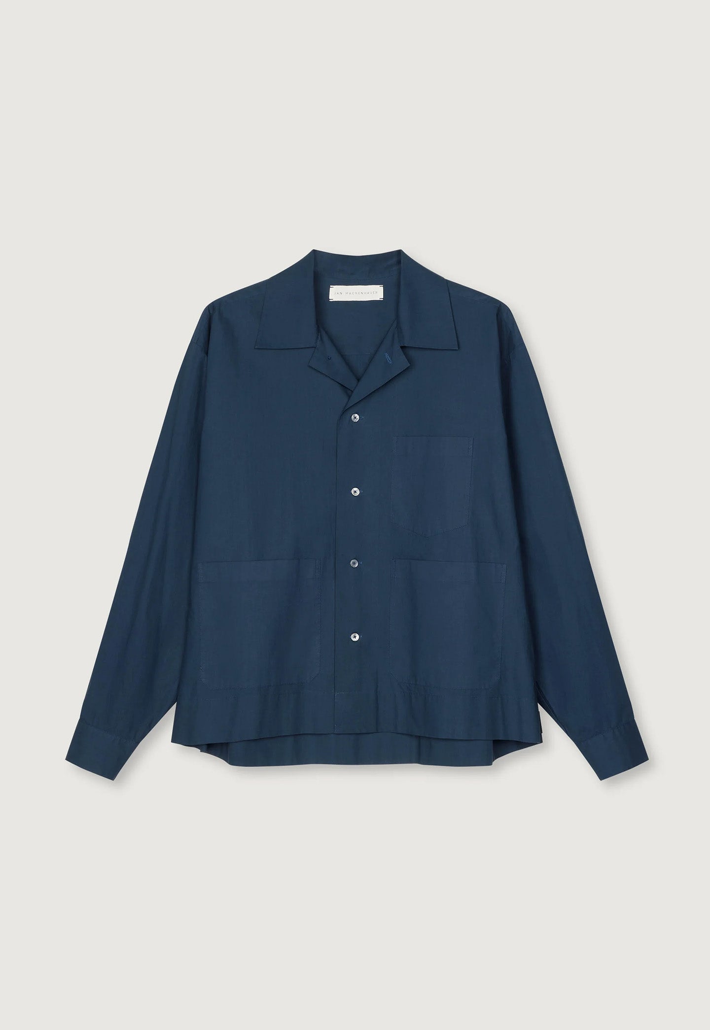 Jan Machenhauer Shirts Frank Classic Poplin Shirt - Indigo