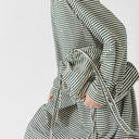 Jan Machenhauer U Bags S/M Shoulder Sack, Block Print Green Stripe