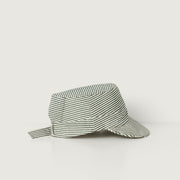 Jan Machenhauer U Hat Cap, Block Print Green Stripe
