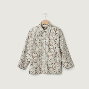 Jan Machenhauer W Jacket Thyme Jacket, Block Print Brown Floral