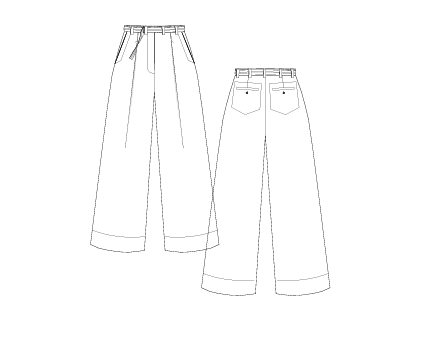 Jan Machenhauer W Pant Rachel Pants - Classic Denim