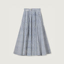 Jan Machenhauer W Skirt Schrol Skirt, Block Print Navy Stripe