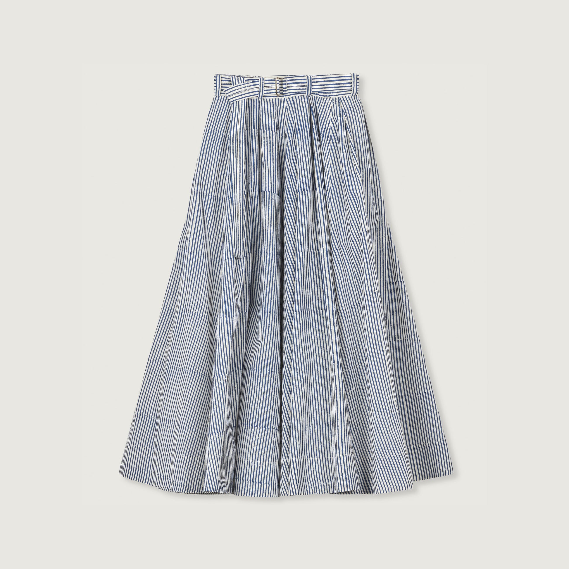 Jan Machenhauer W Skirt Schrol Skirt, Block Print Navy Stripe