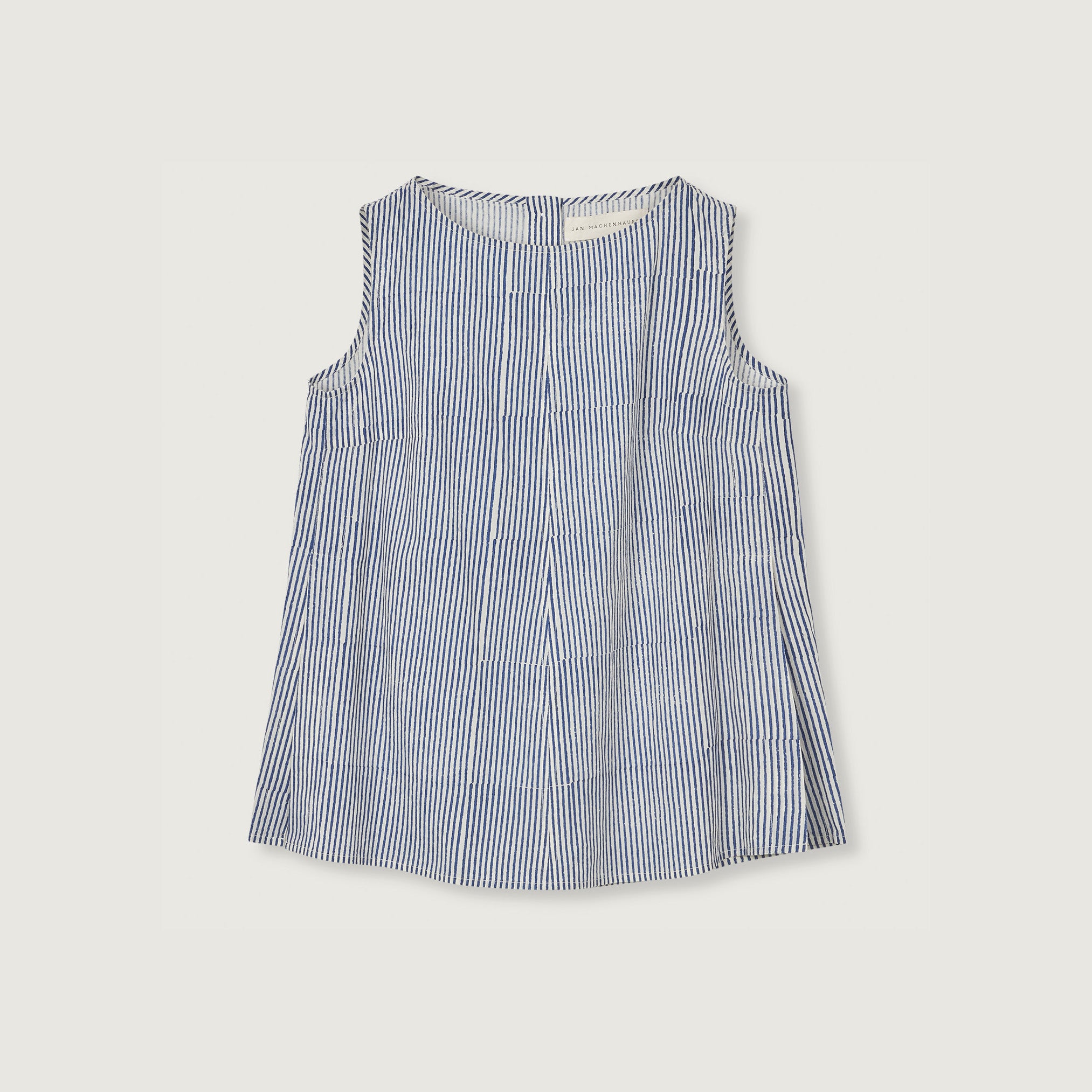 Jan Machenhauer W Tank-Tops Louise Tank, Block Print Navy Stripe