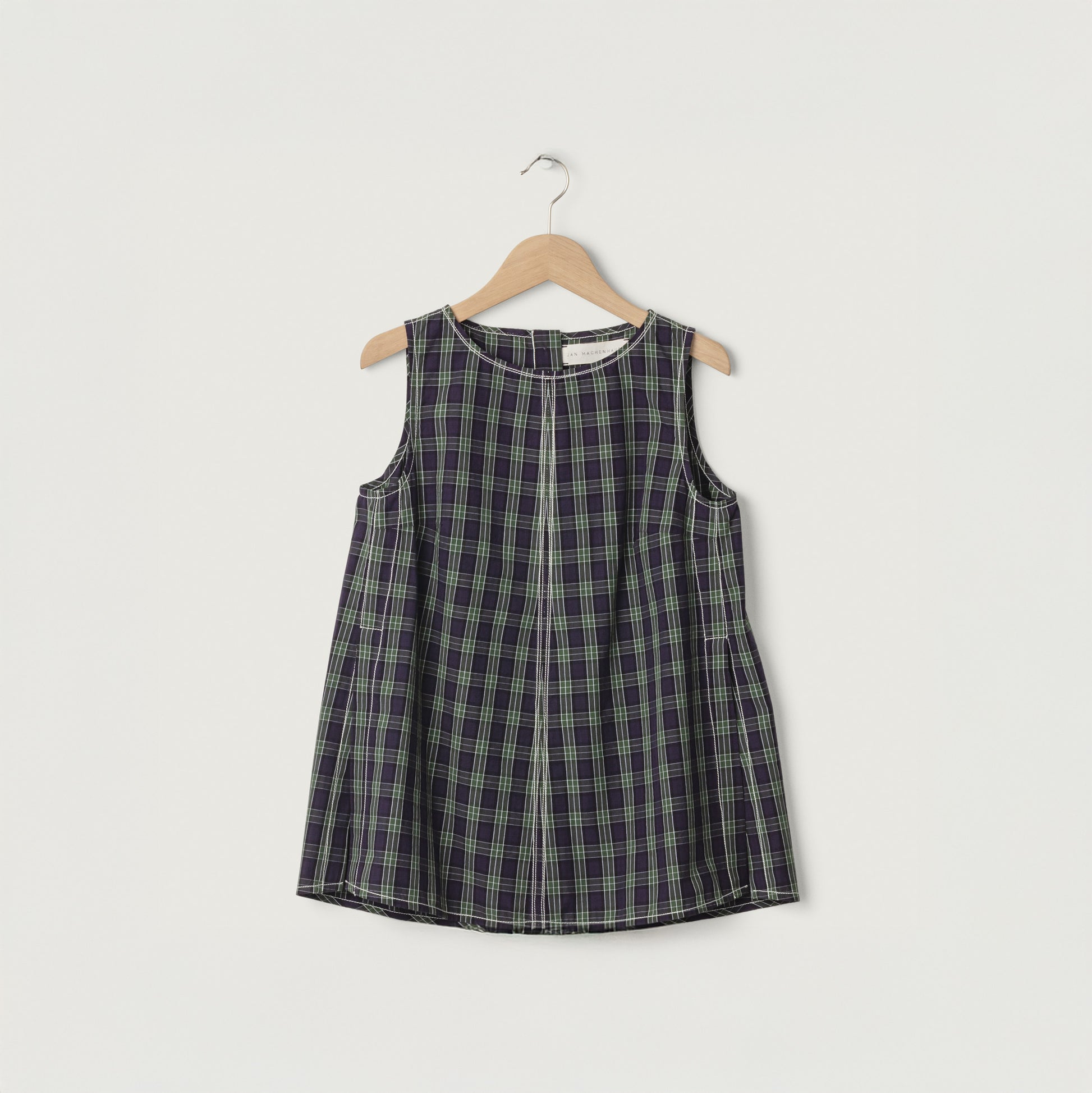 Jan Machenhauer W Tank-Tops Louise Tank, Purple Check