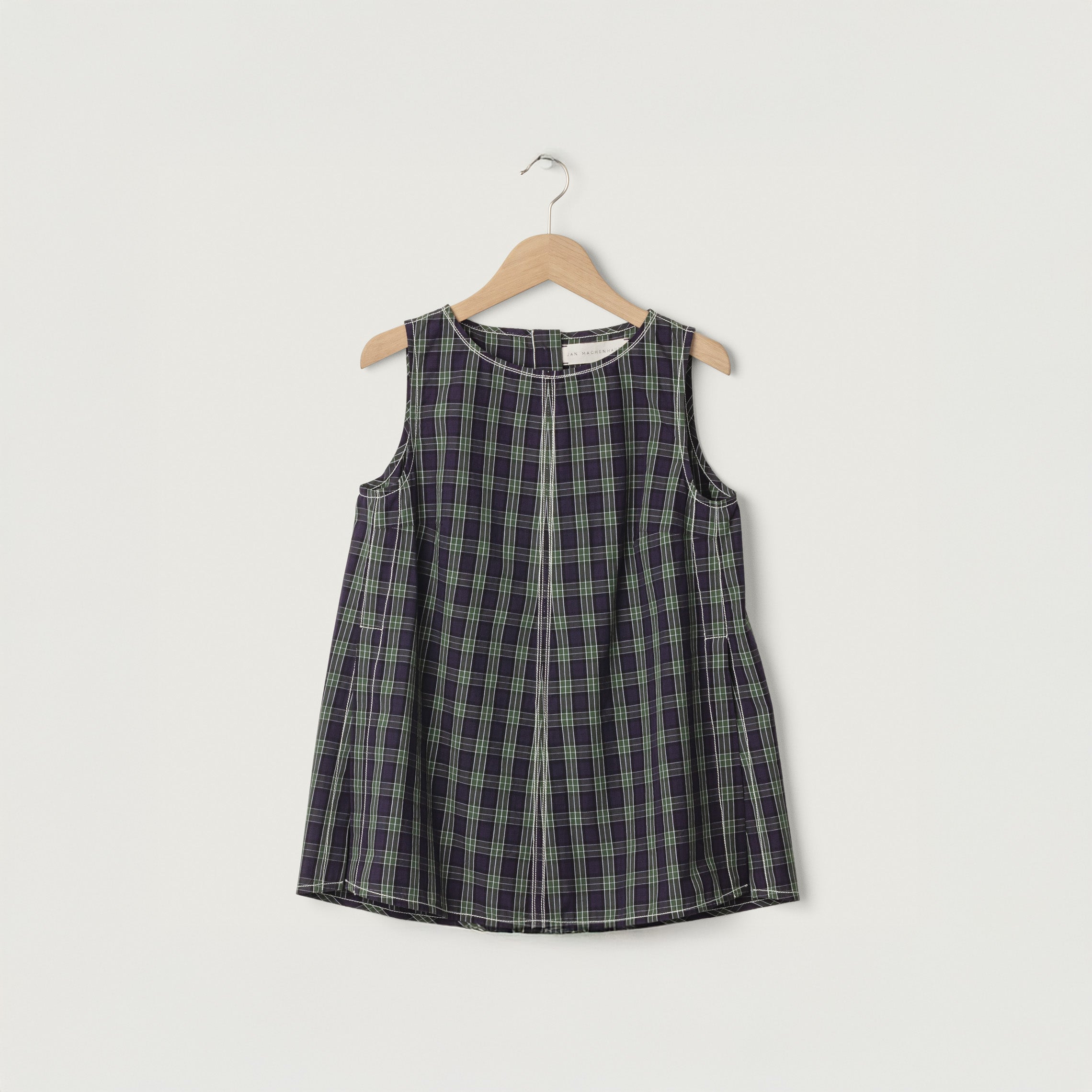 Jan Machenhauer W Tank-Tops Louise Tank, Purple Check