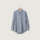 Jan Machenhauer W Top Galla Shirt, Block Print Navy Stripe
